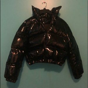 Vinyl Puffer Coat